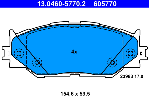 ATE Első fékbetét 13.0460-5770.2_ATE