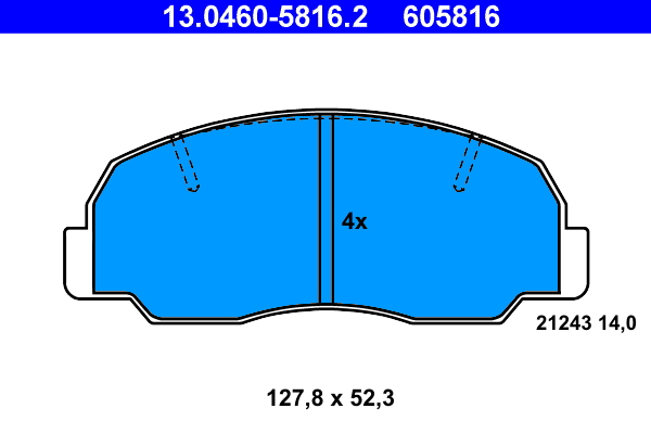 ATE Első fékbetét 13.0460-5816.2_ATE