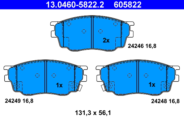 ATE Első fékbetét 13.0460-5822.2_ATE