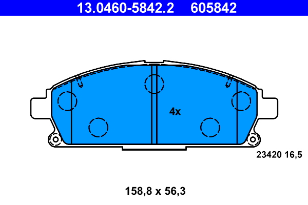 ATE Első fékbetét 13.0460-5842.2_ATE