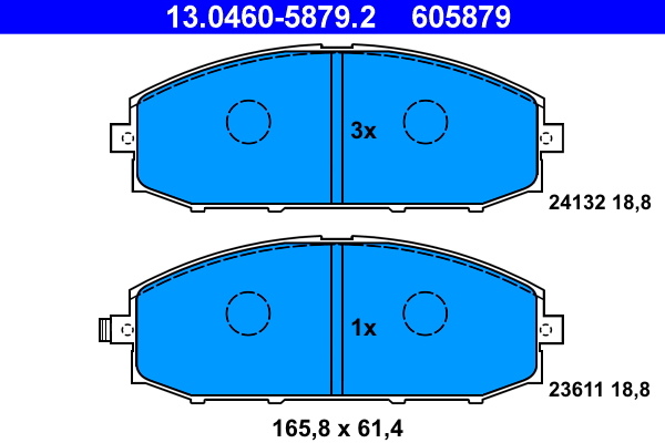 ATE Első fékbetét 13.0460-5879.2_ATE