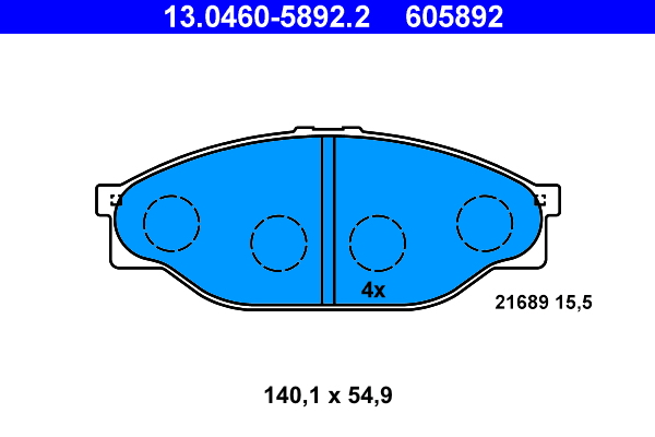 ATE Első fékbetét 13.0460-5892.2_ATE