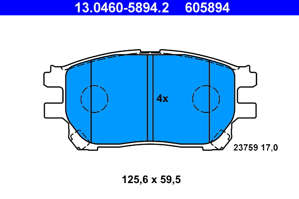 ATE Első fékbetét 13.0460-5894.2_ATE