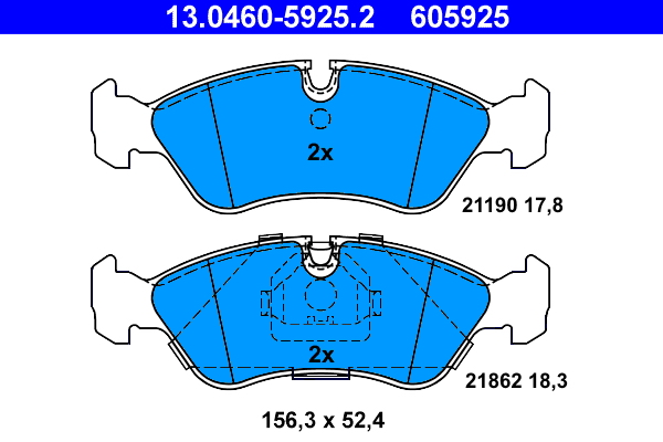 ATE Első fékbetét 13.0460-5925.2_ATE