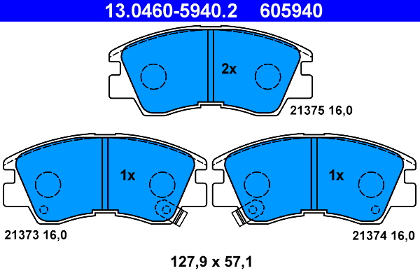 ATE Első fékbetét 13.0460-5940.2_ATE