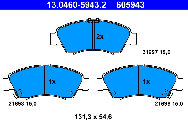 ATE Első fékbetét 13.0460-5943.2_ATE