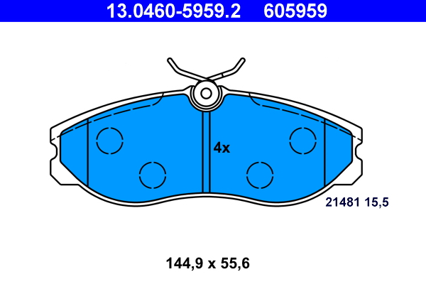 ATE Első fékbetét 13.0460-5959.2_ATE