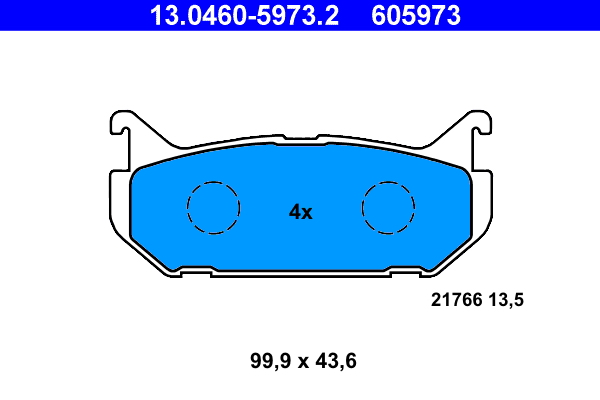 ATE Hátsó fékbetét 13.0460-5973.2_ATE