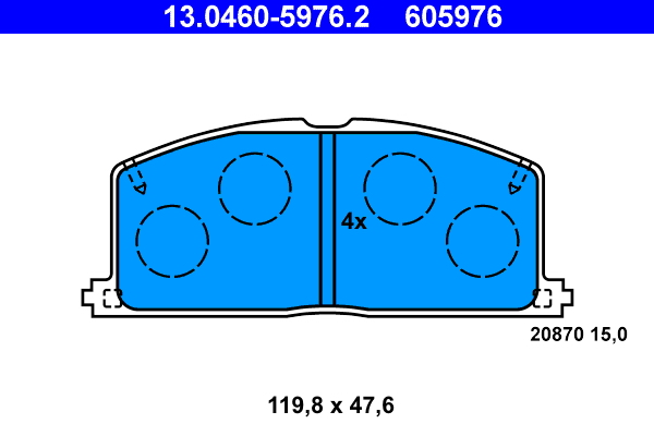 ATE Első fékbetét 13.0460-5976.2_ATE