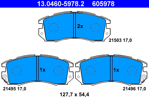 ATE Első fékbetét 13.0460-5978.2_ATE