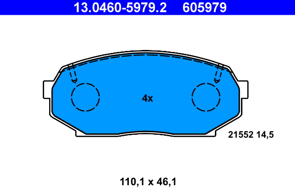 ATE Első fékbetét 13.0460-5979.2_ATE