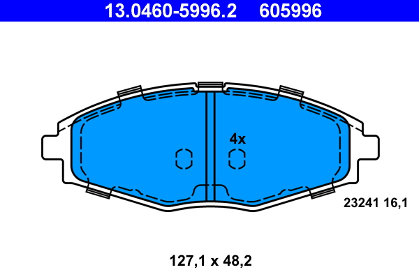 ATE Első fékbetét 13.0460-5996.2_ATE