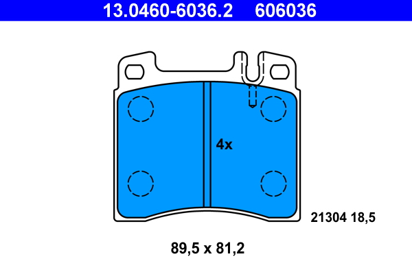 ATE Első fékbetét 13.0460-6036.2_ATE