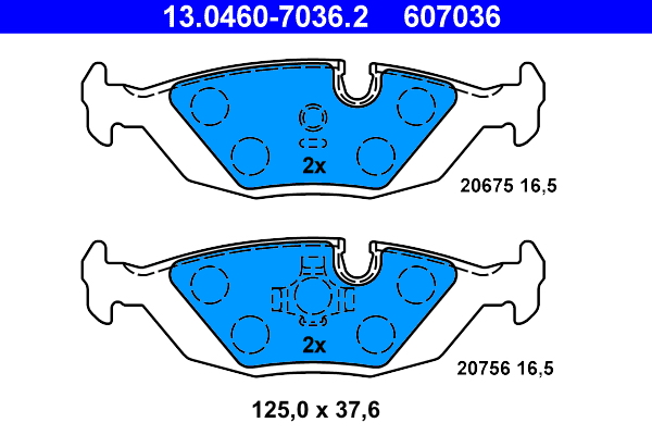 ATE Hátsó fékbetét 13.0460-7036.2_ATE