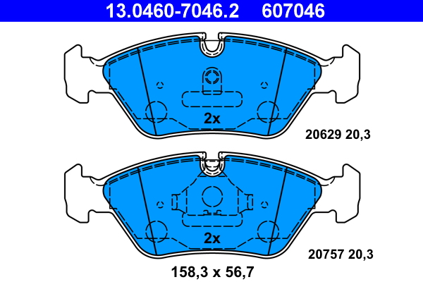 ATE Első fékbetét 13.0460-7046.2_ATE