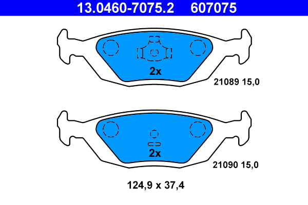ATE Hátsó fékbetét 13.0460-7075.2_ATE