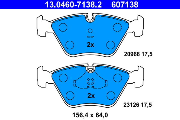 ATE Első fékbetét 13.0460-7138.2_ATE