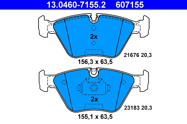 ATE Első fékbetét 13.0460-7155.2_ATE