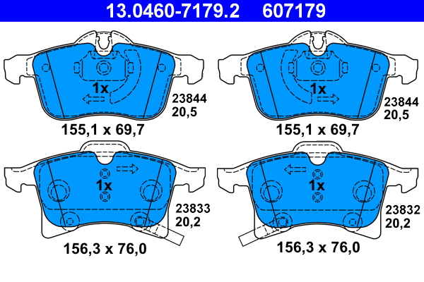 ATE Első fékbetét 13.0460-7179.2_ATE