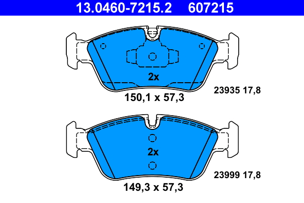 ATE Első fékbetét 13.0460-7215.2_ATE