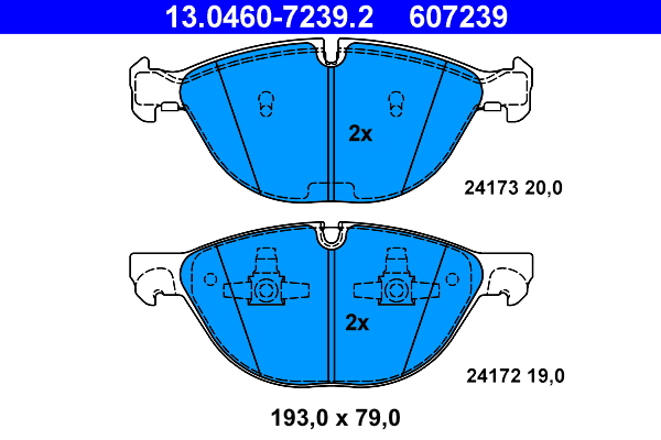 ATE Első fékbetét 13.0460-7239.2_ATE