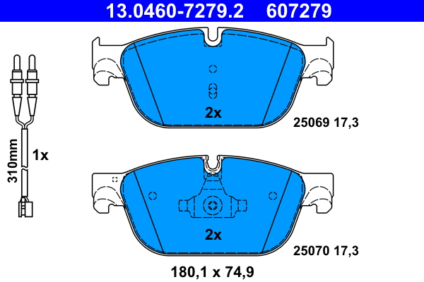 ATE Első fékbetét 13.0460-7279.2_ATE