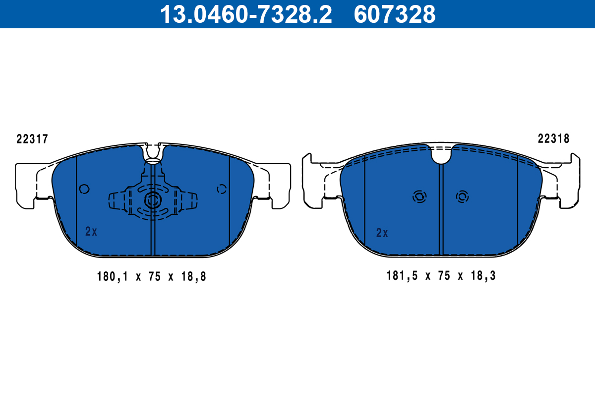 ATE Első fékbetét 13.0460-7328.2_ATE