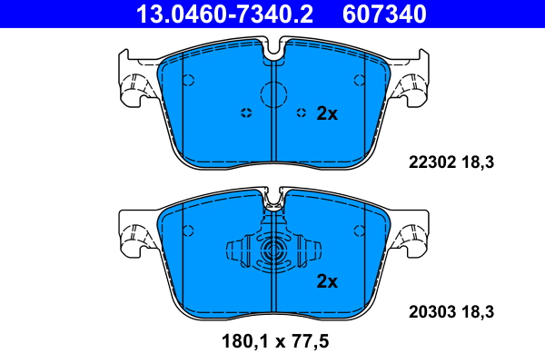 ATE Fékbetét, mind 13.0460-7340.2_ATE