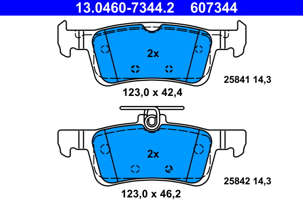 ATE Fékbetét, mind 13.0460-7344.2_ATE