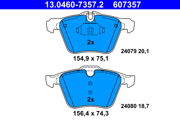 ATE Első fékbetét 13.0460-7357.2_ATE