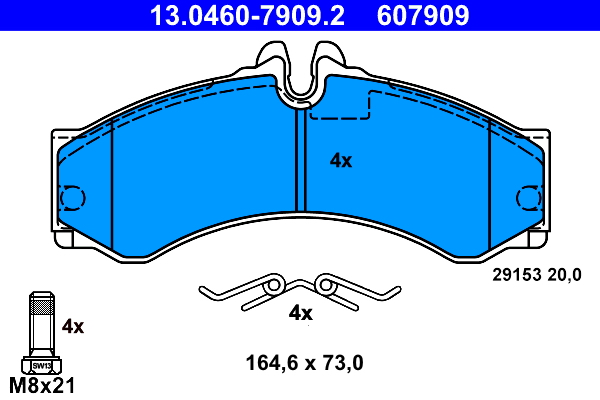 ATE Első fékbetét 13.0460-7909.2_ATE