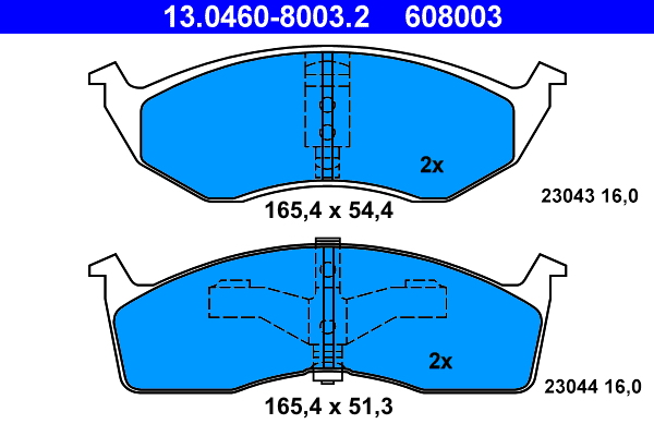 ATE Első fékbetét 13.0460-8003.2_ATE