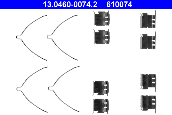 ATE Tartozékkészlet, tárcsafékbetét 13.0460-0074.2_ATE