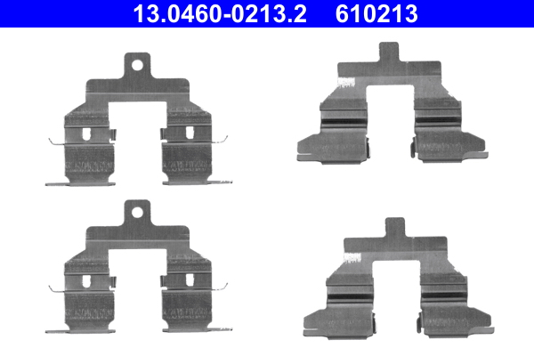ATE Tartozékkészlet, tárcsafékbetét 13.0460-0213.2_ATE
