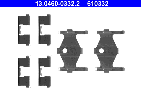 ATE Tartozékkészlet, tárcsafékbetét 13.0460-0332.2_ATE