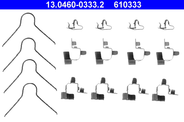 ATE Tartozékkészlet, tárcsafékbetét 13.0460-0333.2_ATE