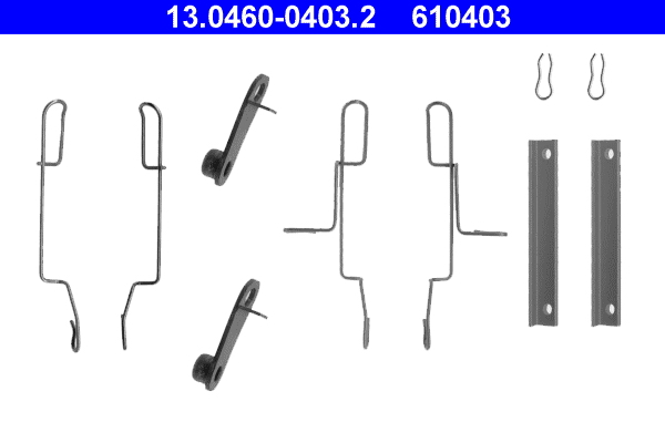ATE Tartozékkészlet, tárcsafékbetét 13.0460-0403.2_ATE