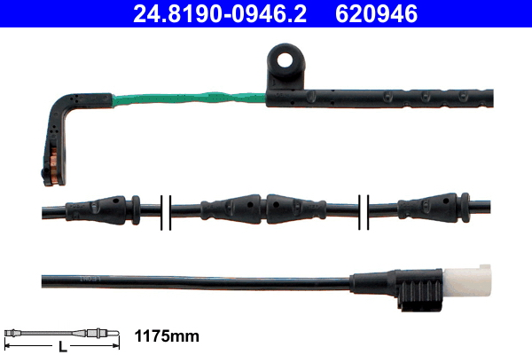 ATE Fékkopás jelző 24.8190-0946.2_ATE