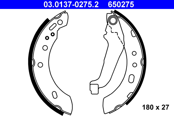 ATE Fékpofa 03.0137-0275.2_ATE