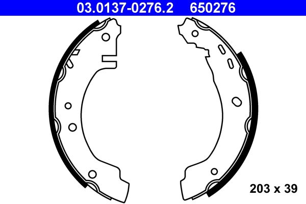 ATE Fékpofa 03.0137-0276.2_ATE