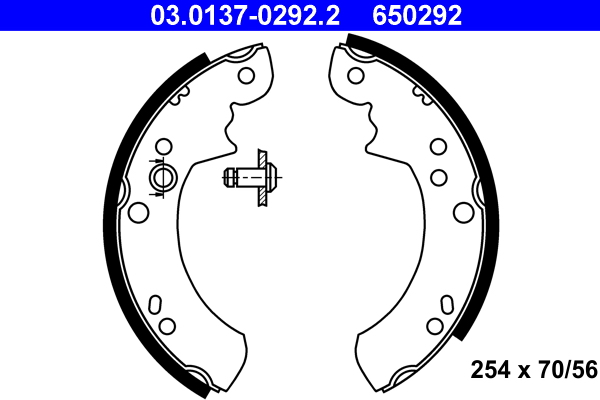 ATE Fékpofa 03.0137-0292.2_ATE