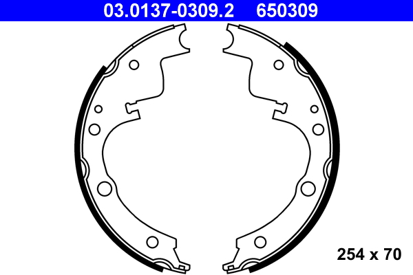 ATE Fékpofa 03.0137-0309.2_ATE