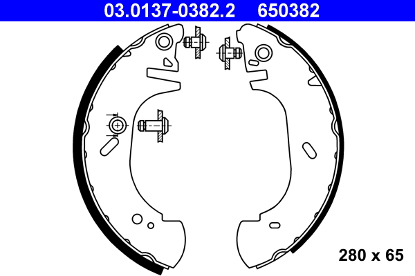 ATE Fékpofa 03.0137-0382.2_ATE