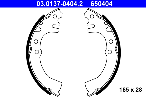 ATE Fékpofa 03.0137-0404.2_ATE