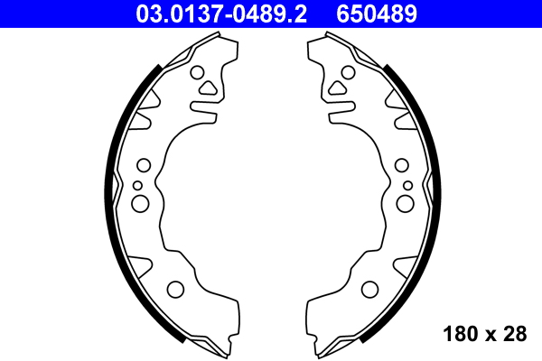 ATE Fékpofa 03.0137-0489.2_ATE