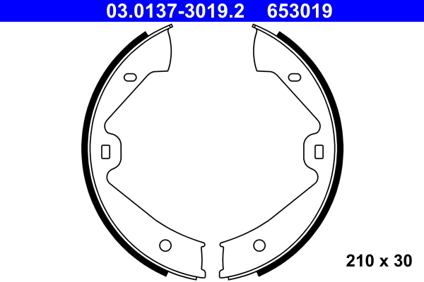 ATE Fékpofa 03.0137-3019.2_ATE