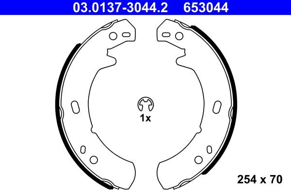 ATE Fékpofa 03.0137-3044.2_ATE