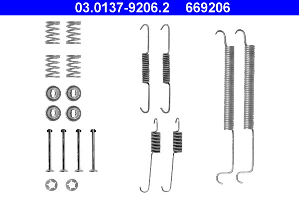 ATE Tartozékkészlet, fékpofa 03.0137-9206.2_ATE