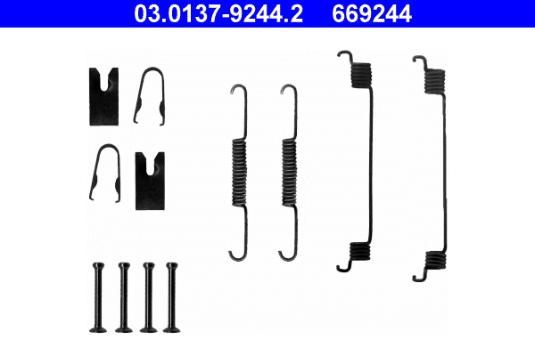 ATE Tartozékkészlet, fékpofa 03.0137-9244.2_ATE