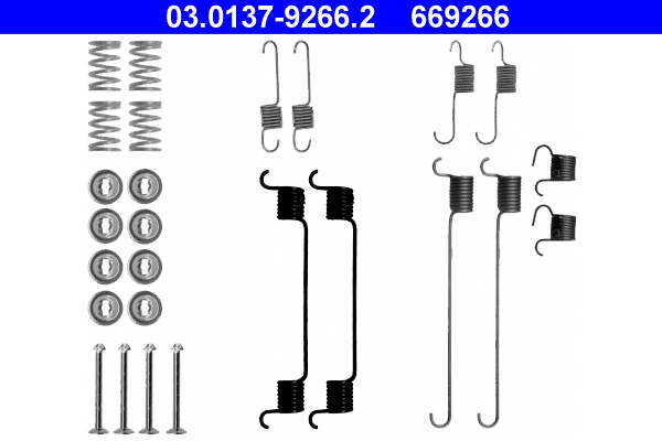 ATE Tartozékkészlet, fékpofa 03.0137-9266.2_ATE